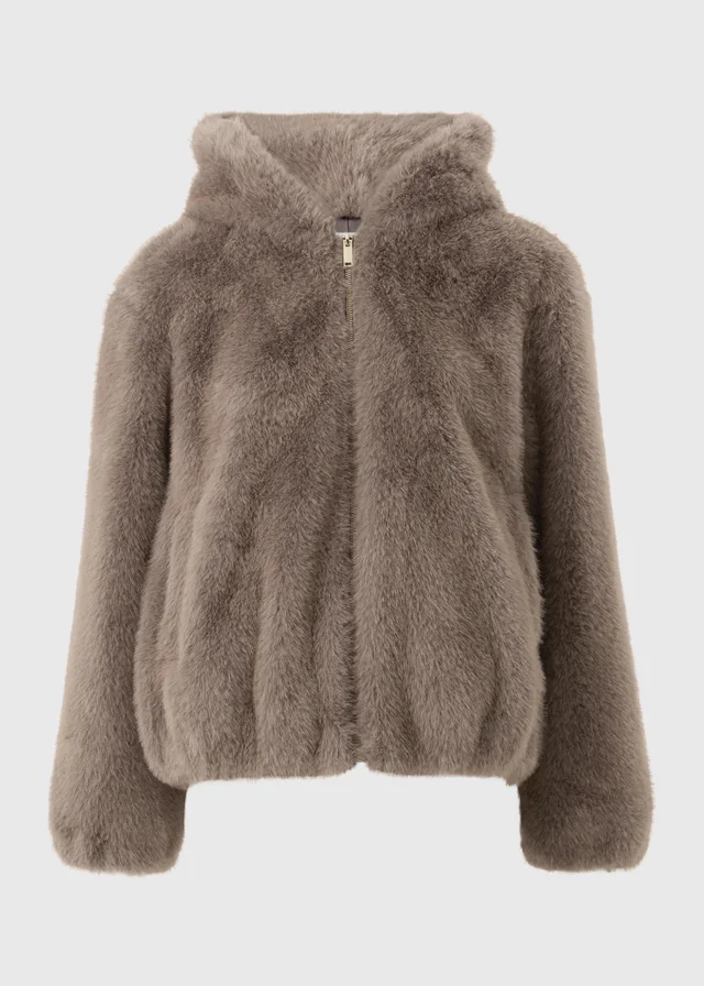 Mink Short Faux Fur Coat