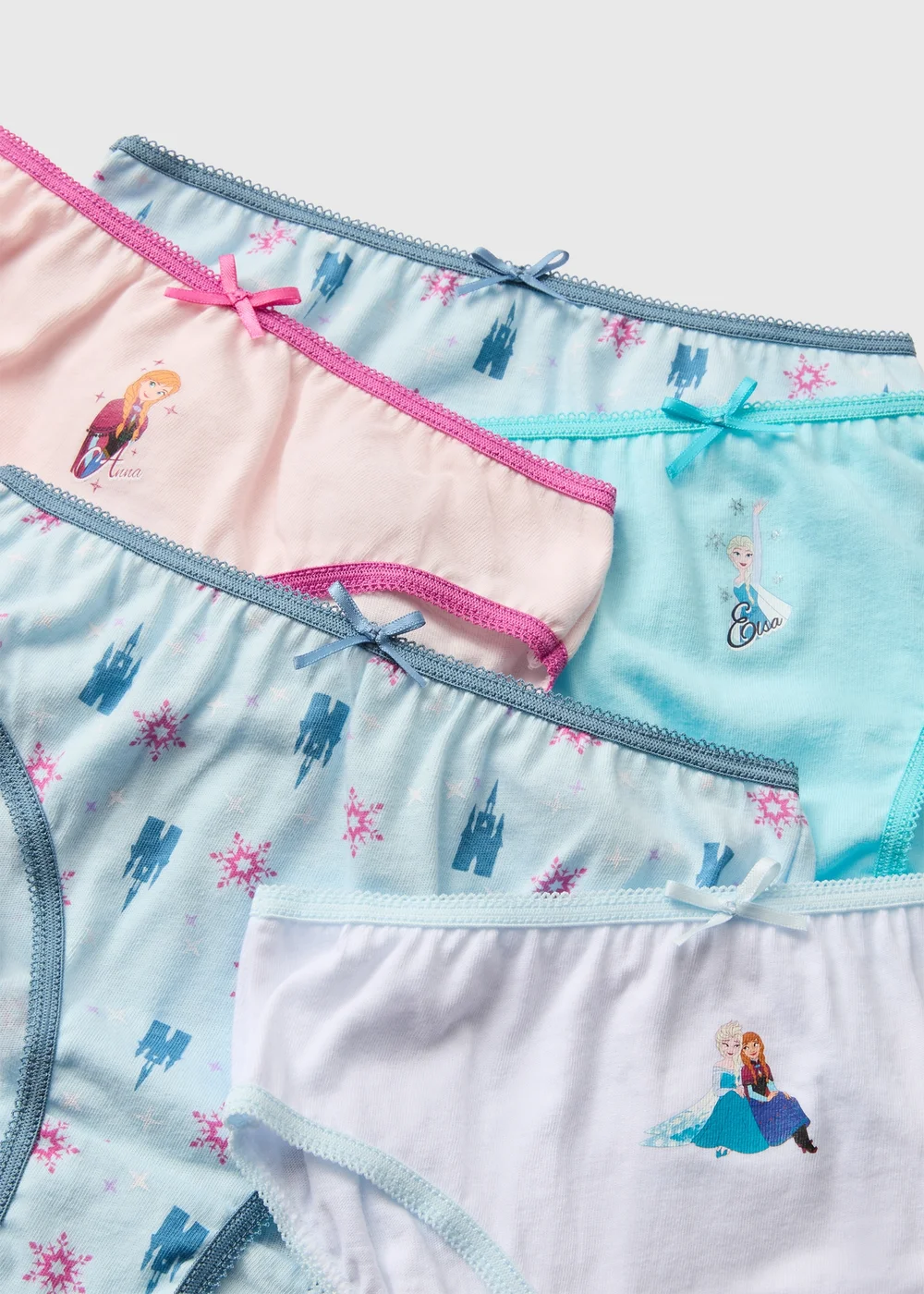 Disney 5 Pack Girls Frozen Multicoloured Knickers (1-7 yrs) - 1-1.5 Yrs Image 2