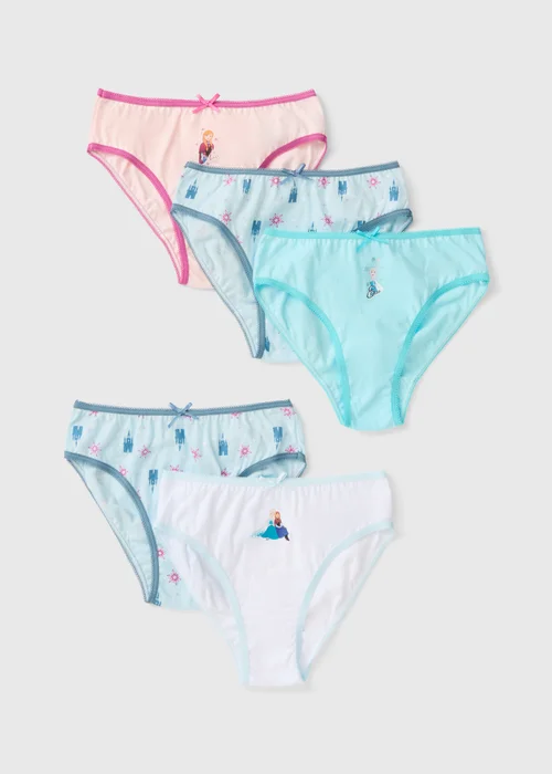 Disney 5 Pack Girls Frozen Multicoloured Knickers (1-7 yrs) - 1-1.5 Yrs Image 1
