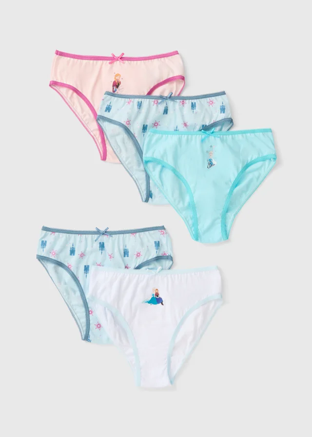 Disney 5 Pack Girls Frozen Multicoloured Knickers (1-7 yrs)