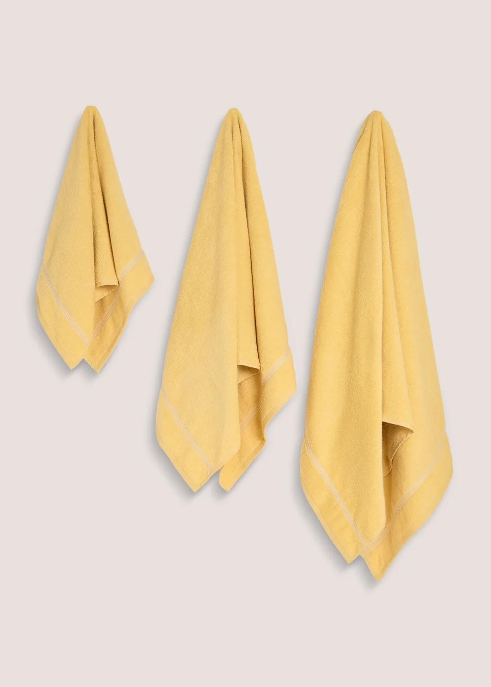 Yellow Entry Border Towel - Hand Towel Image 1