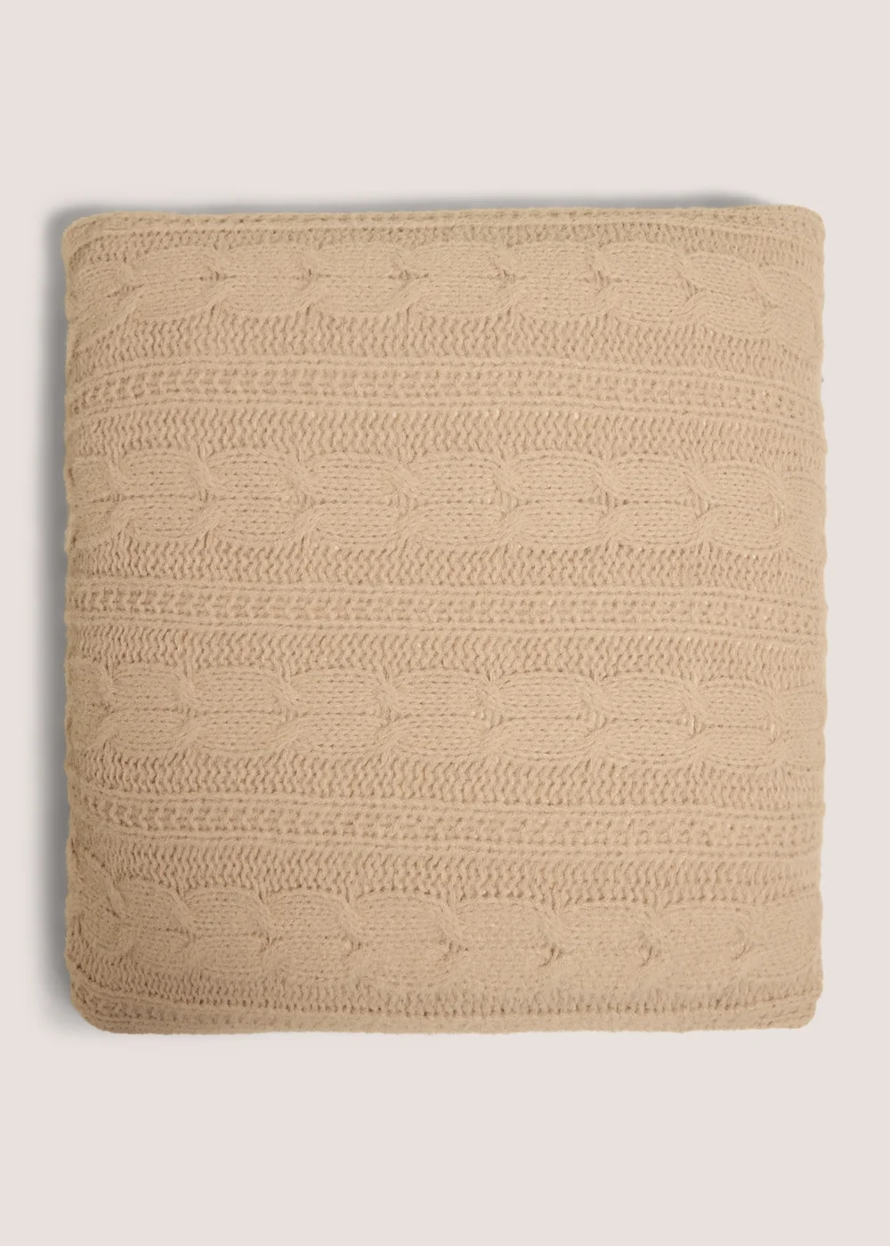 Natural Chunky Knit Cushion Image 1