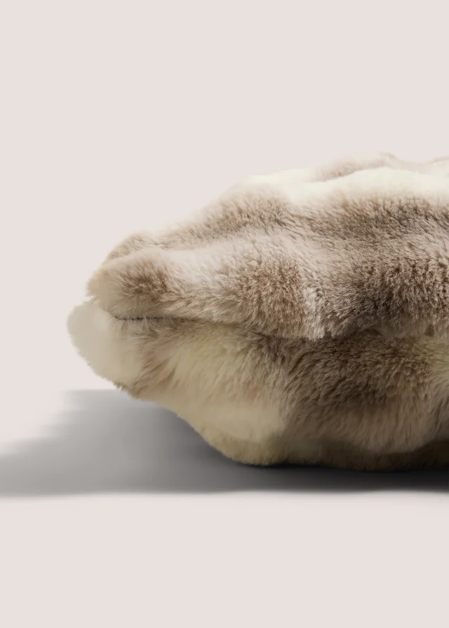 Mink Bubble Faux Fur Cushion