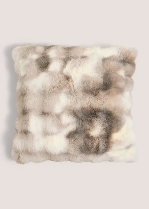 Mink Bubble Faux Fur Cushion Image 1