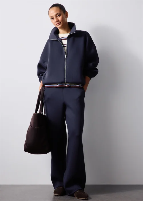 Navy Scuba Bungee Hem Jacket - S Image 4