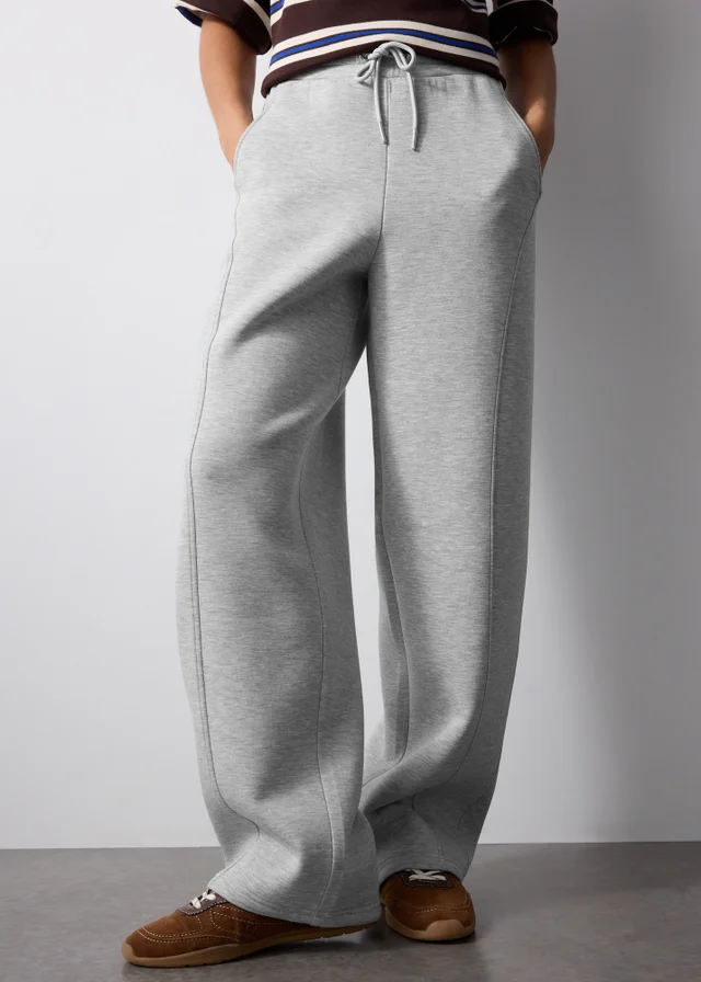 Grey Scuba Barrel Leg Jogger