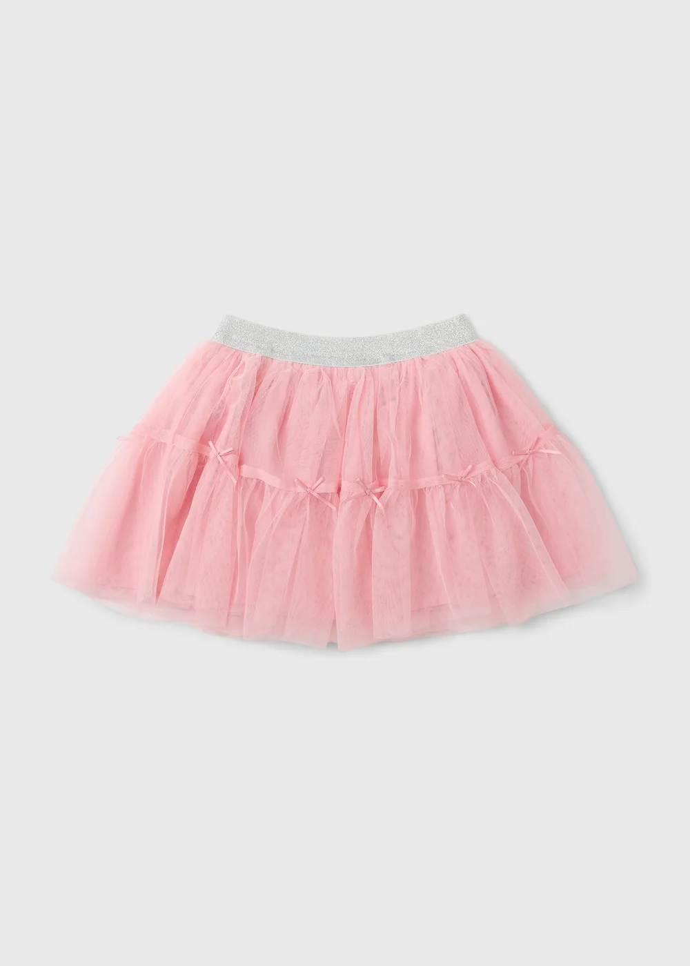 Girls Pink Bow Tutu Skirt (1-8 yrs) - 1 to 1 half years Image 1