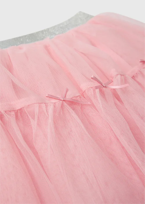 Girls Pink Bow Tutu Skirt (1-8 yrs) - 1 to 1 half years Image 2