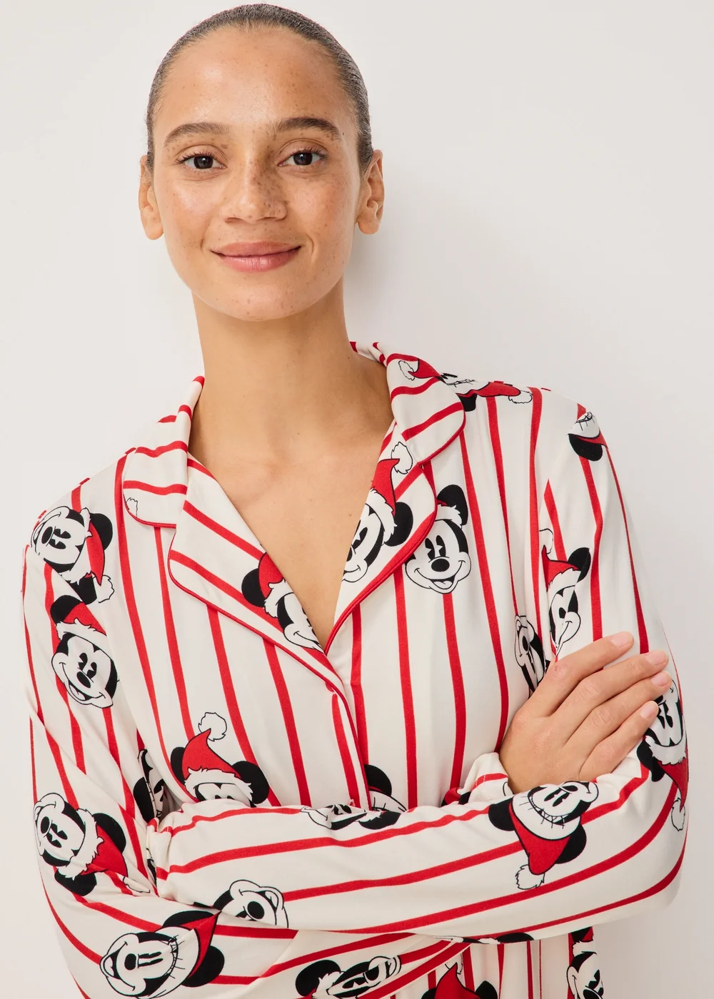 Red Mickey Mouse Matching Family Christmas Pyjamas - XS Image 3