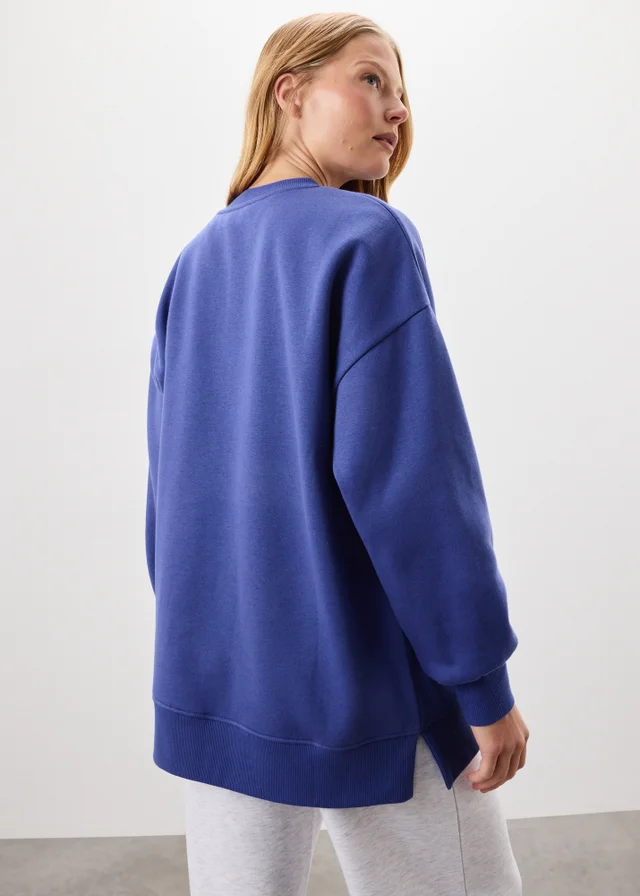 Cobalt Blue Longline Sweatshirt