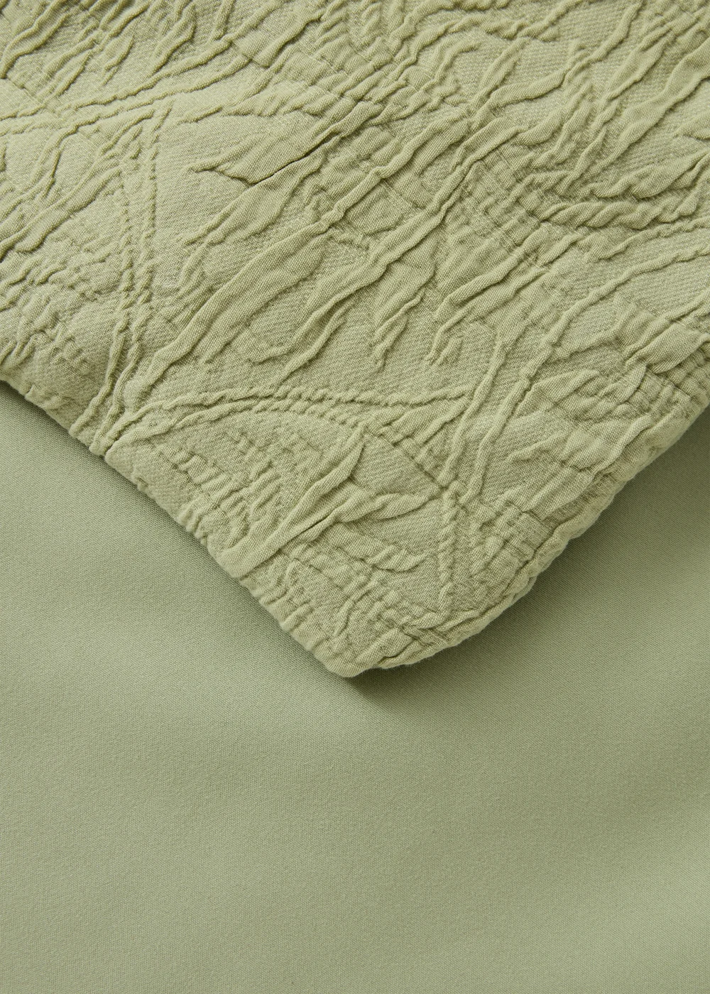 Sage Textured Bedspread Image 2