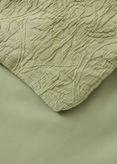 Sage Textured Bedspread Image 2