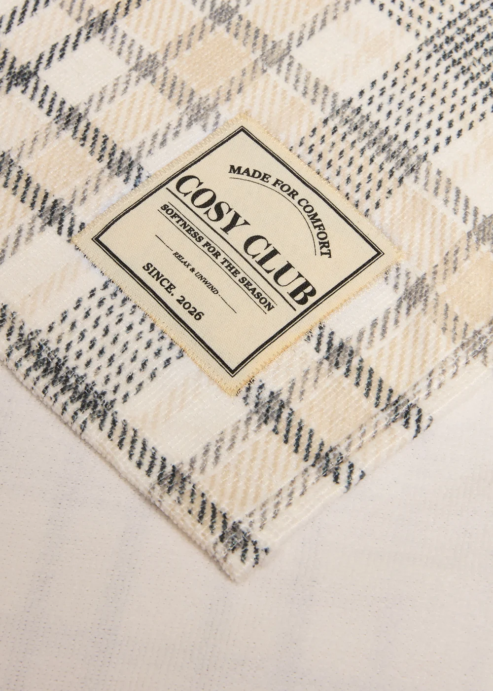 Brown Plaid Towel - Hand Towel Image 2