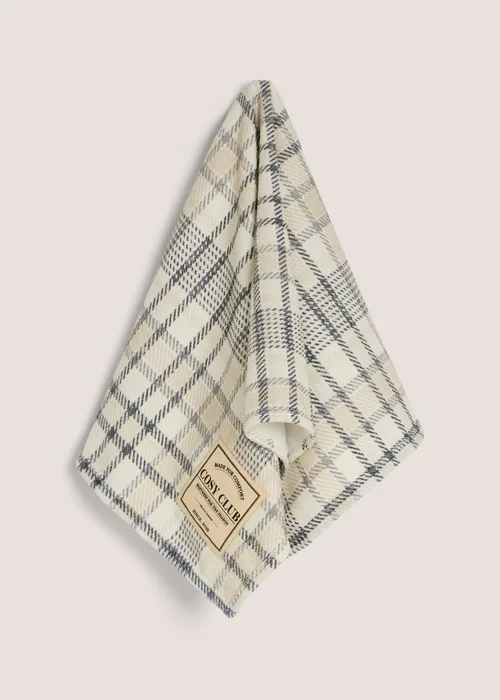 Brown Plaid Towel - Hand Towel Image 1
