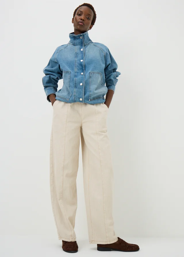 Ecru Denim Jogger Jeans
