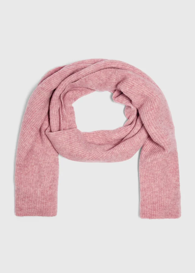 Pink Dry Ribbed Scarf