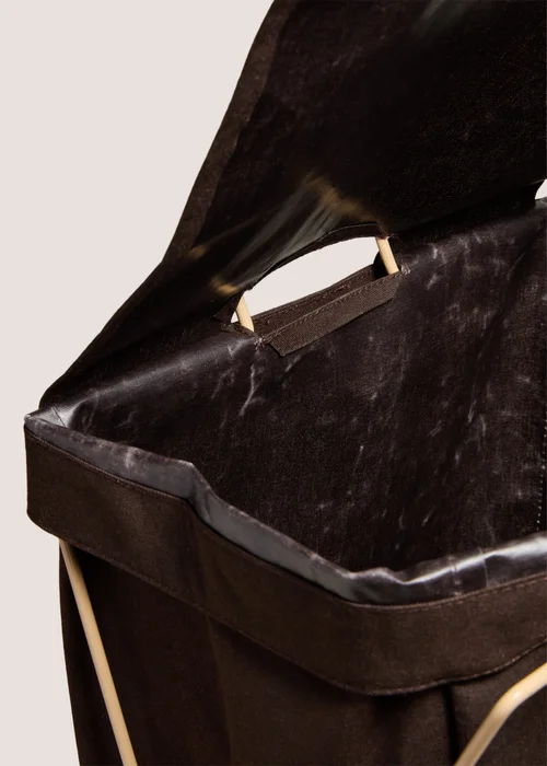 Chocolate Brown Laundry Basket Image 2