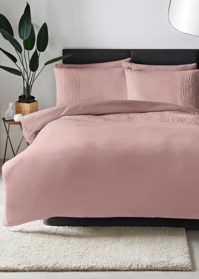 Pink Plain Duvet Set