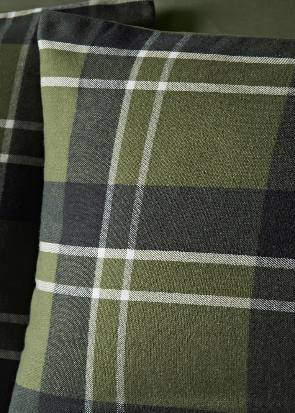 Green Check Duvet Set - Double Image 2