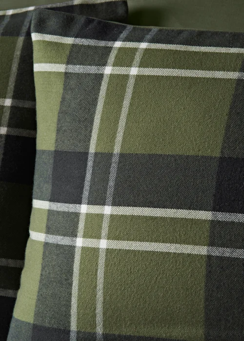 Green Check Duvet Set - Double Image 2