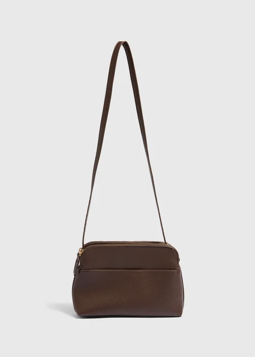 Brown Cross Body Bag - One Size Image 1