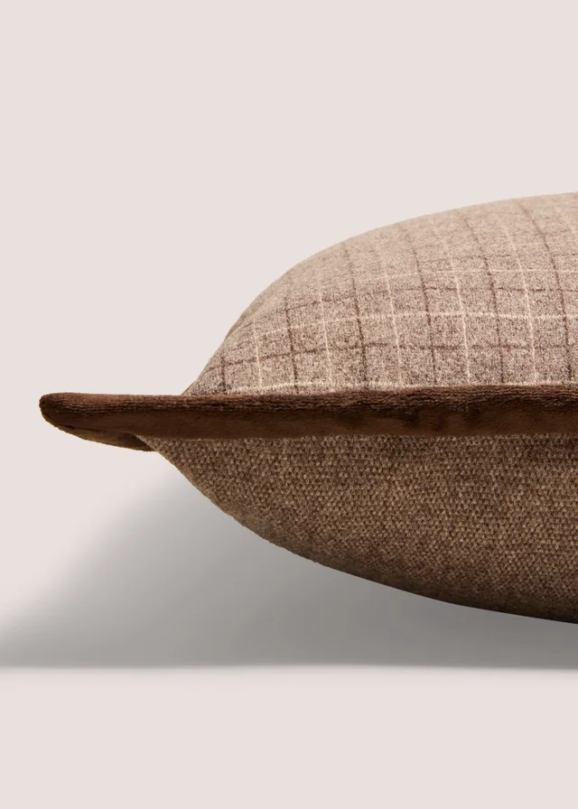 Brown Check Cushion