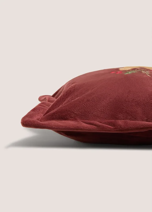 Gingerbread Red Velvet Cushion Image 2