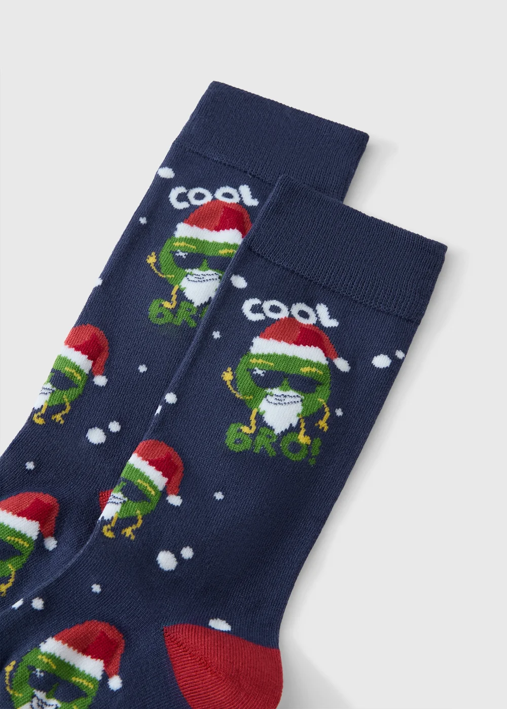 Navy Festive Brother Socks - One Size Image 2