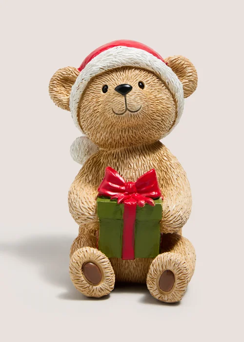 Christmas Patch Bear Ornament Image 1