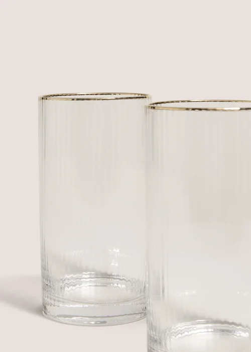 2 Pack Gold Rimmed Tumbler Image 2