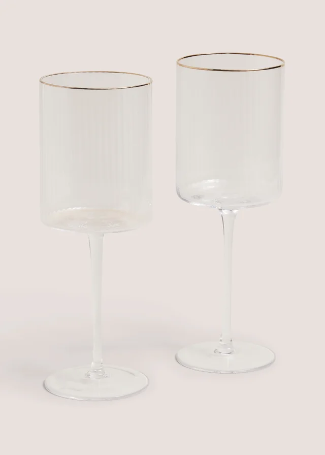 Gold Rimmed Wine Glass