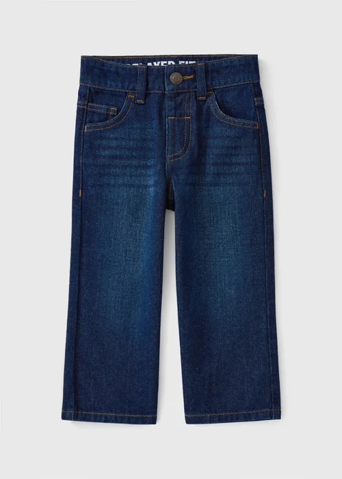 Boys Blue Relaxed Fit Jeans (1-8yrs) - 1-1.5 Yrs Image 1
