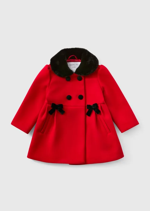 Girls' Red Traditional Coat (1-8 Yrs) - 1-1.5 Yrs Image 1