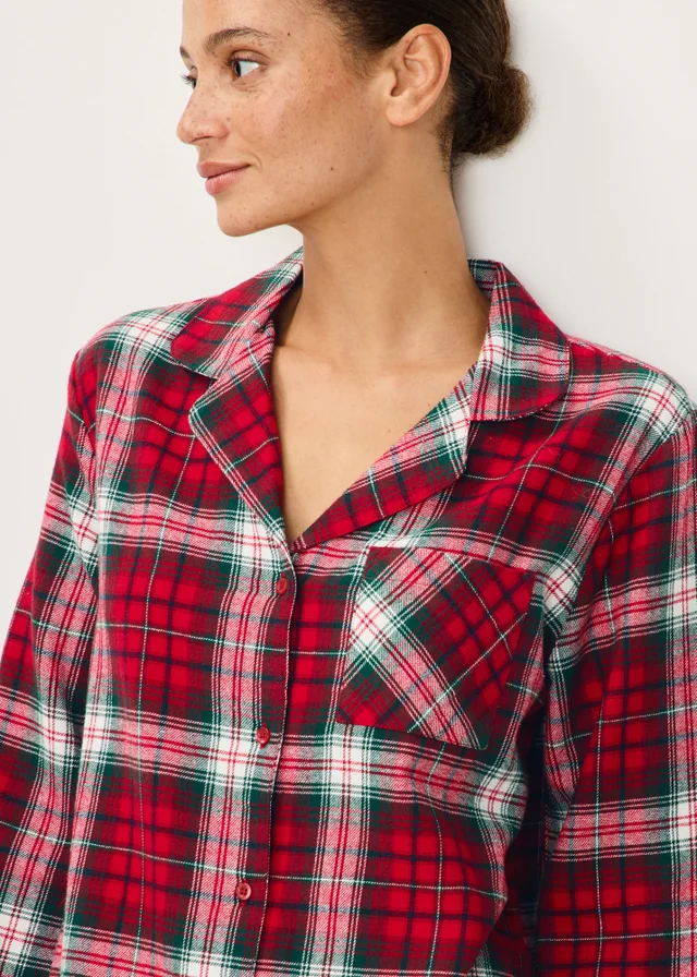 Red Check Ladies Matching Family Christmas Pyjamas