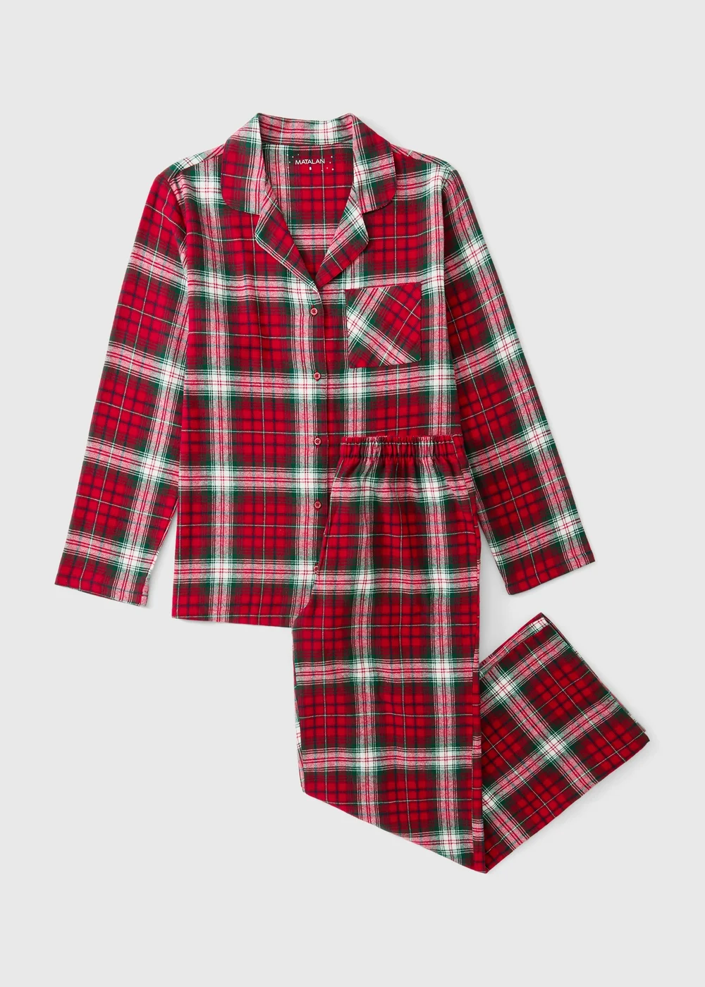 Red Check Ladies Matching Family Christmas Pyjamas - 8 Image 1