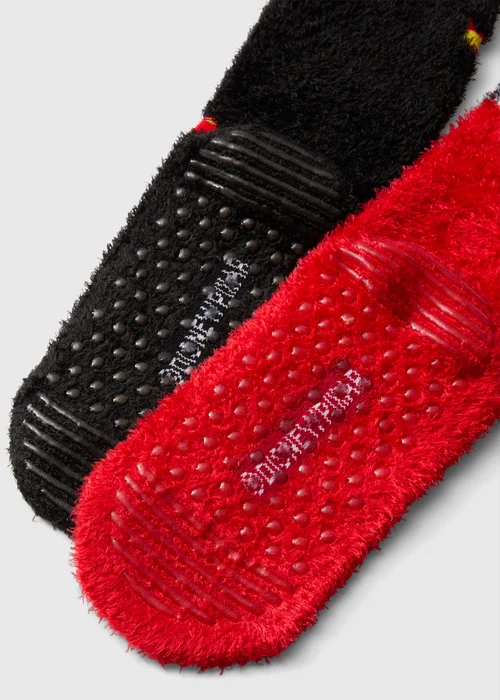 Disney Cars 2 Pack Boys Multi Cosy Fluffy Socks (Younger 3-Older 12) - 3-5.5 Image 2