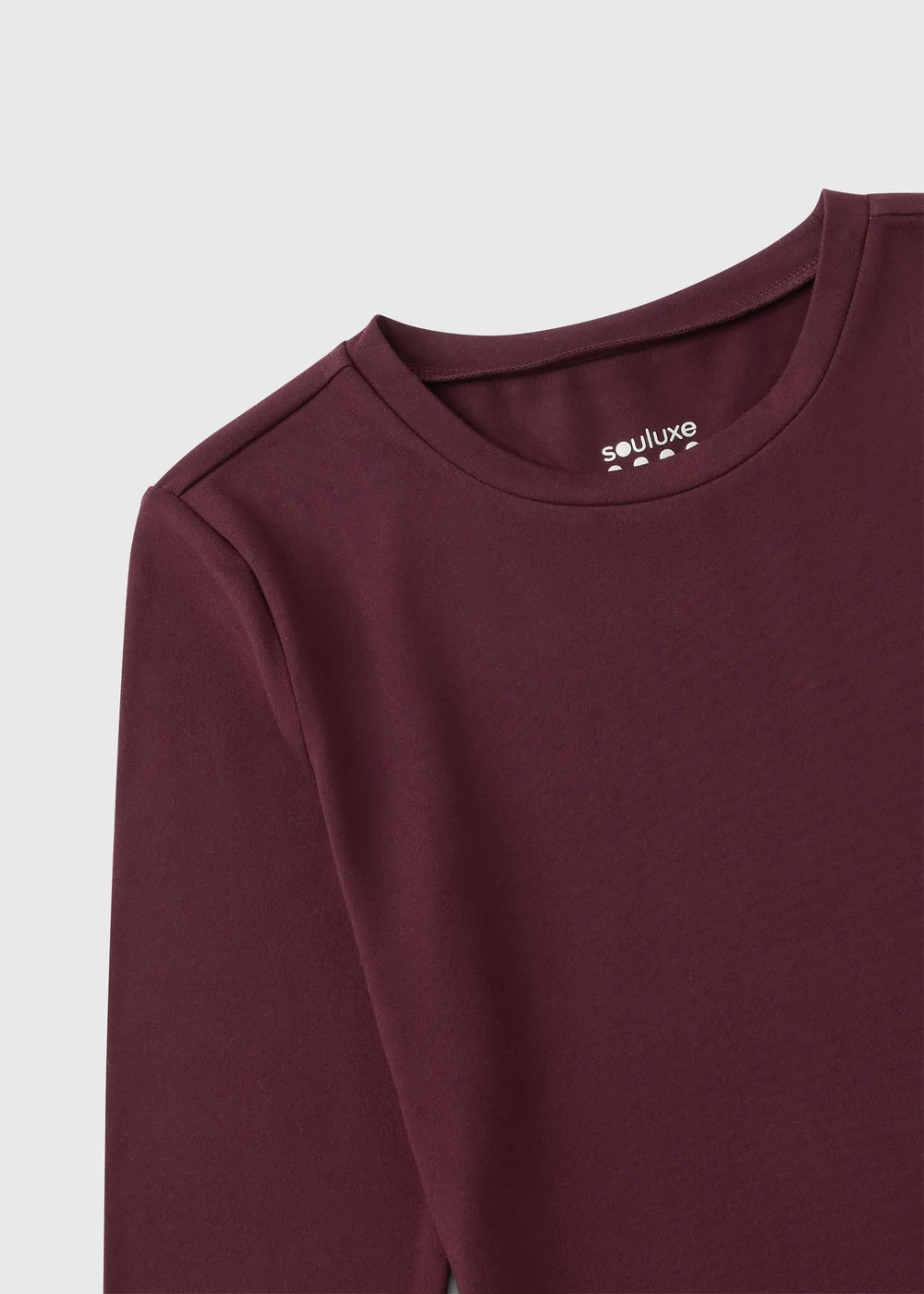 Girls' Souluxe Burgundy Long-Sleeve Top (7-15 Yrs) - 7 Yrs Image 2