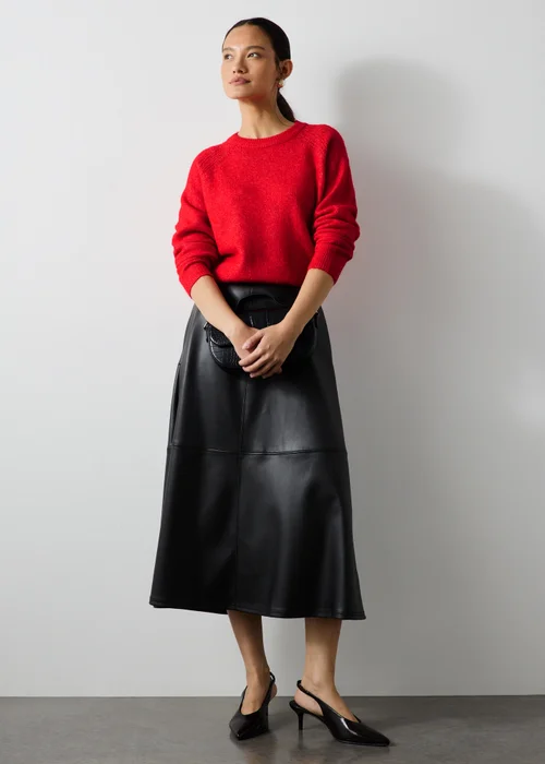 Red Knitted Jumper - XS Image 4
