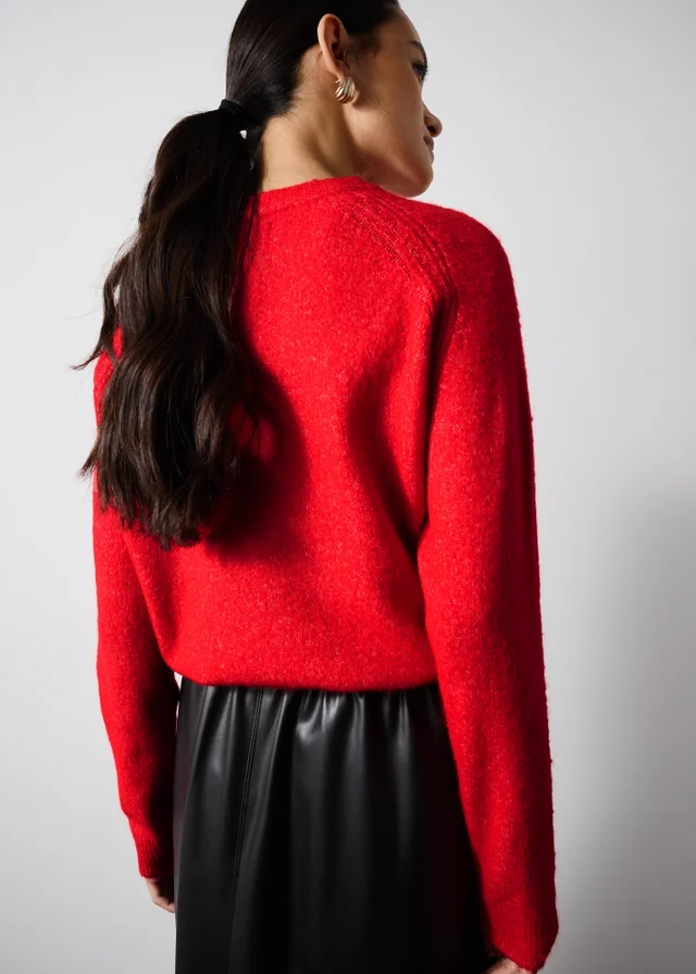 Red Knitted Jumper