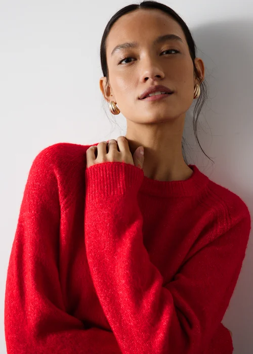 Red Knitted Jumper - XS Image 3