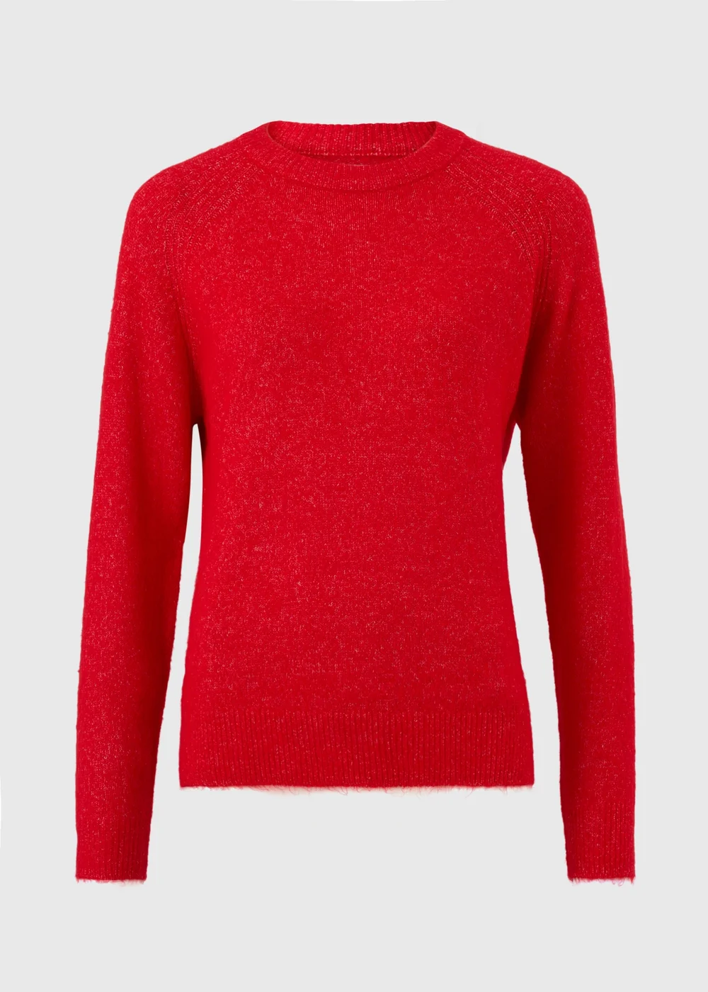 Red Knitted Jumper - M Image 1