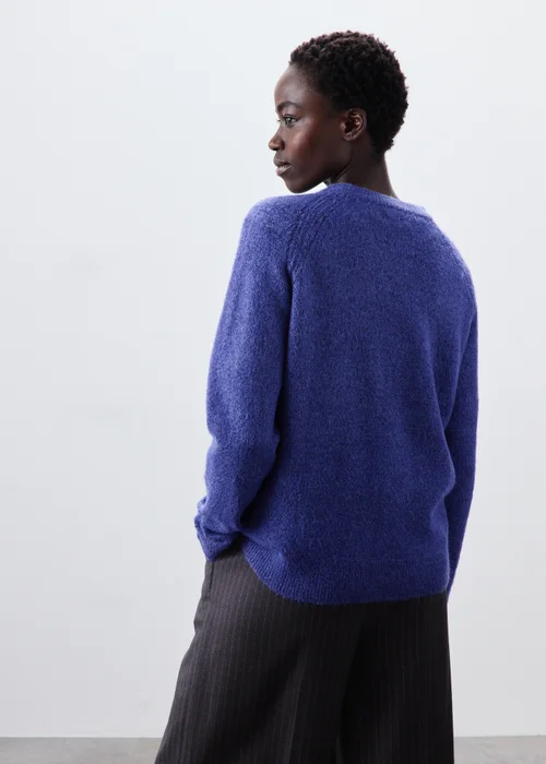 Cobalt Blue Knitted Jumper - M Image 1