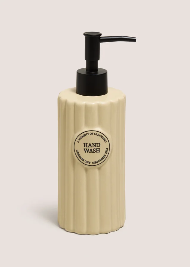 Beige Soap Dispenser