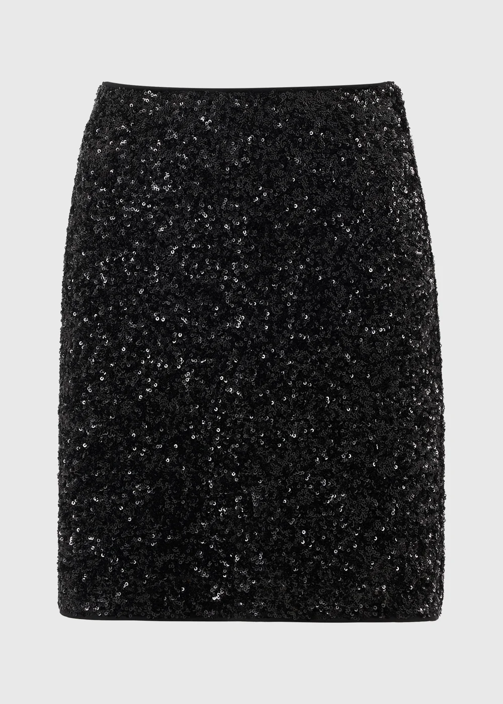 Black Sequin Mini Skirt - 8 Image 5
