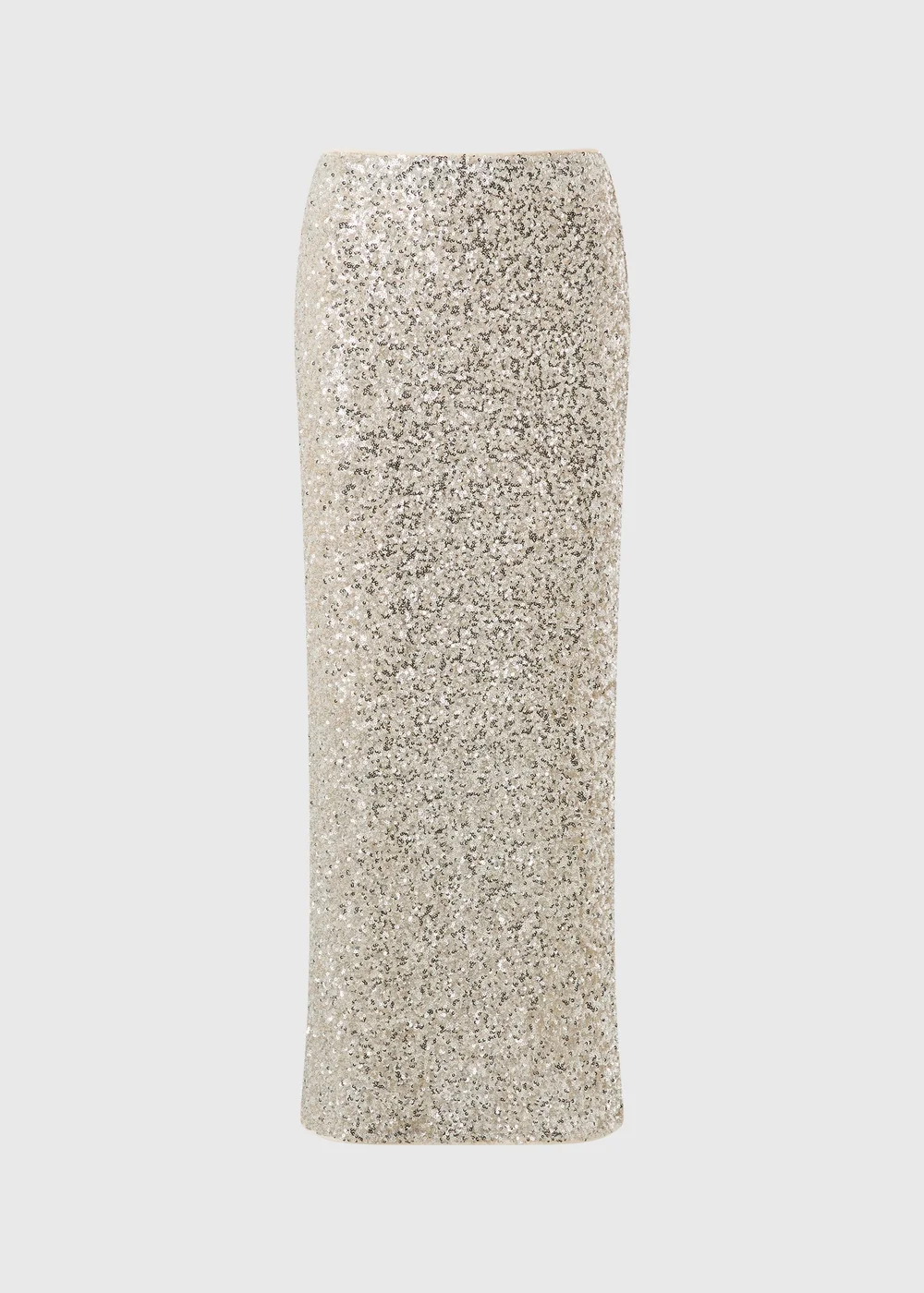 Silver Sequin Midaxi Skirt - 12 Image 5