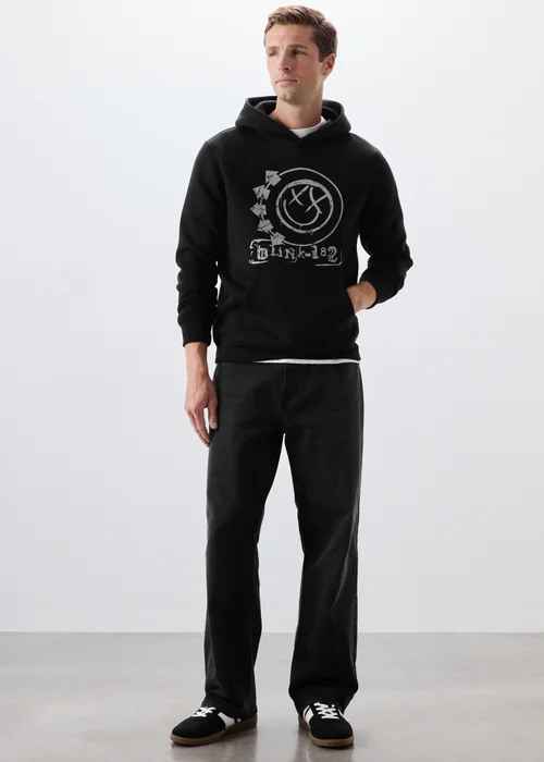 Charcoal Blink 182 Hoodie - M Image 4