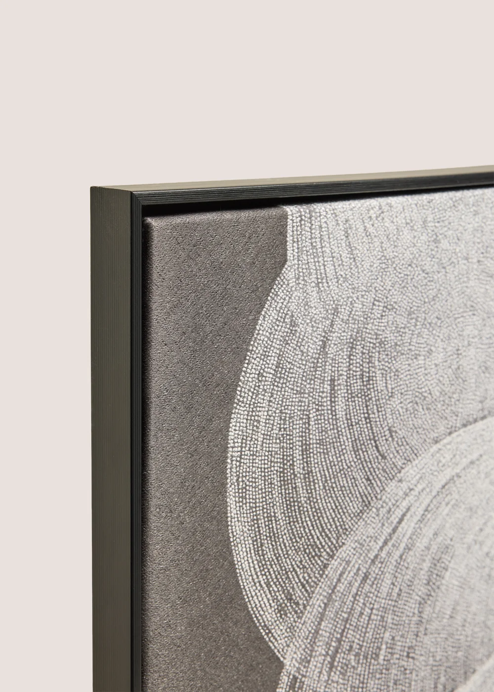 Grey Mono Smoke Abstract Wall Art Image 2