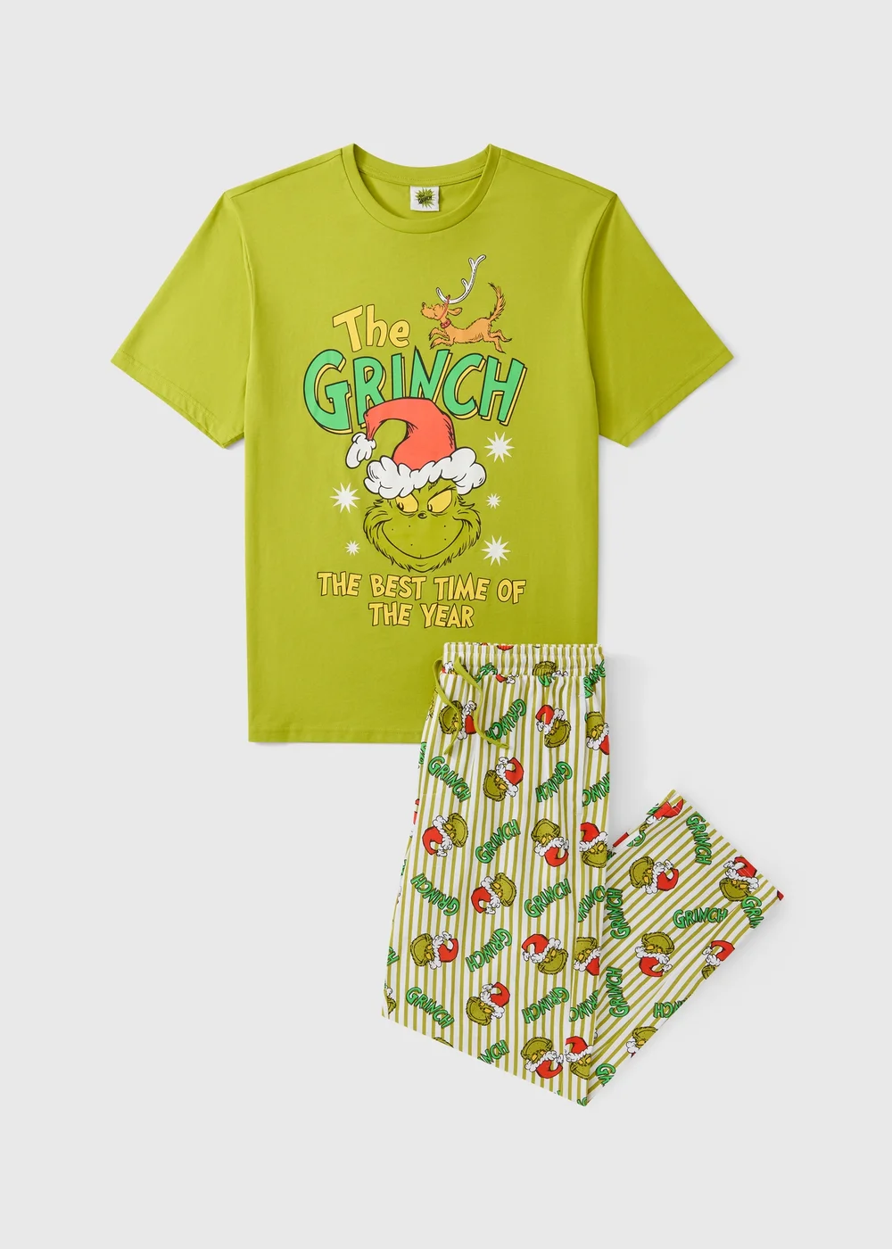 The Grinch Green Matching Family Christmas Pyjamas - XS Image 1