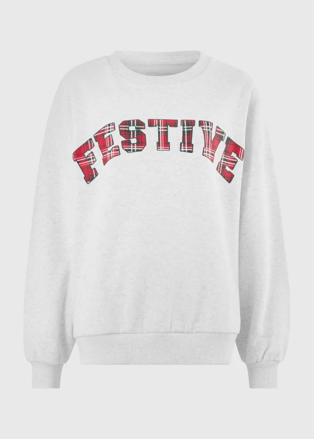 Grey Festive Sweatshirt