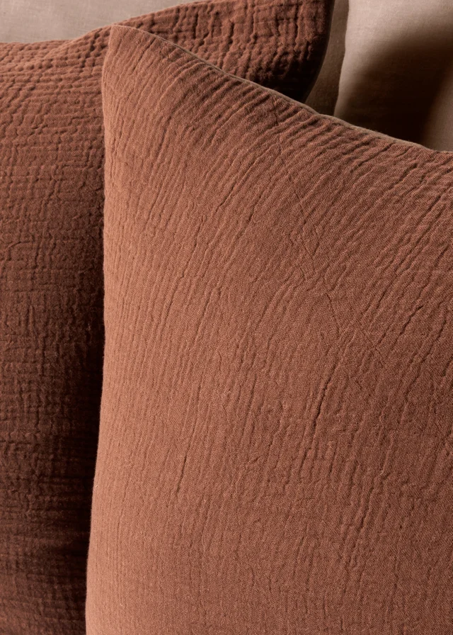 Brown Muslin Duvet Set